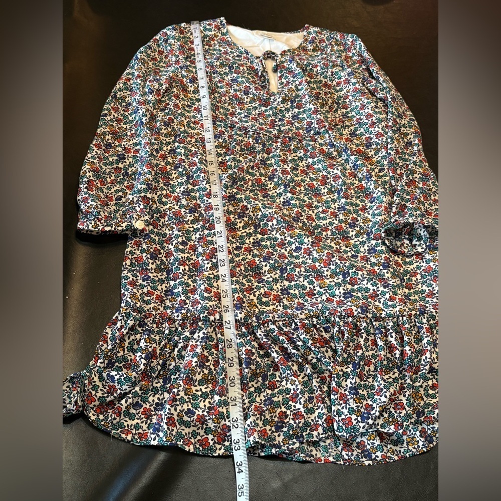 J. Crew Multicolor Floral Long Sleeve Dress - Picture 10 of 11